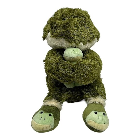Frog Toad Plush Stuffed Animal Baby Frog Froggie Slippers Animal Adventure 2008 - Picture 1 of 11
